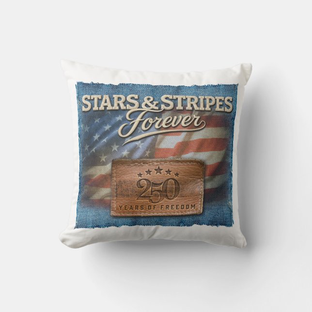 Stars & Stripes - Throw Pillow (Front)