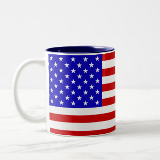 Stars & Stripes Two-Tone Coffee Mug