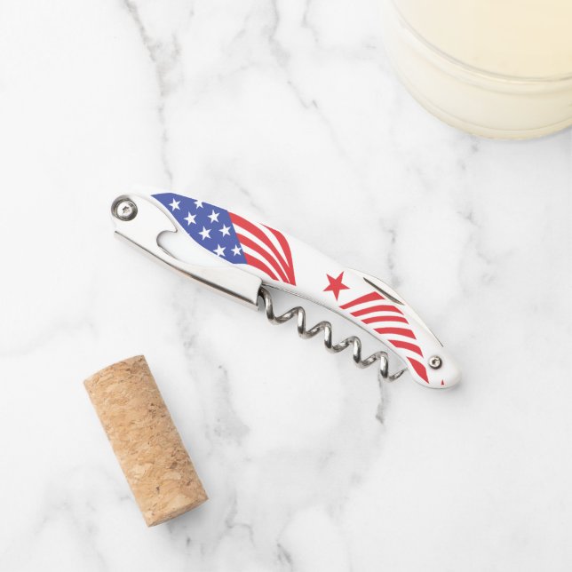 Stars & Stripes  Waiter's Corkscrew (Front)
