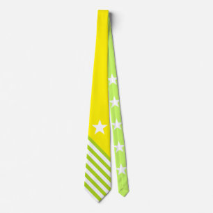Stars & Stripes white green + your backgr. & ideas Tie