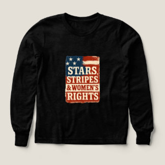 Stars, Stripes & Women’s Rights Distressed Flag Tri-Blend Shirts
