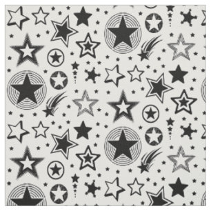 Stars Tattoos black + your ideas Fabric