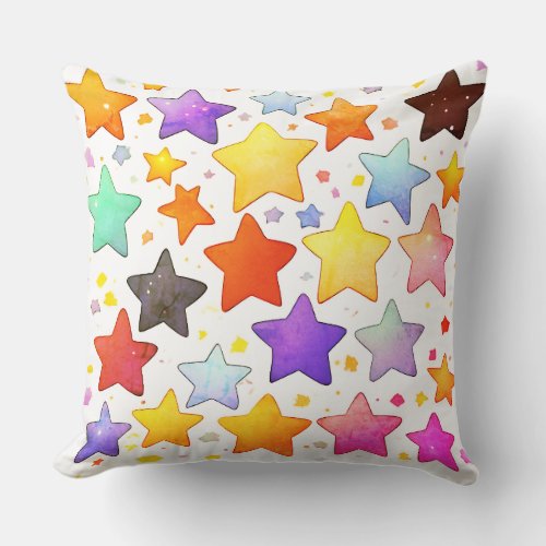 stars throw pillow