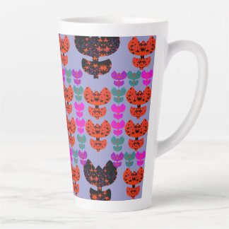 Stars Tulips Latte Mug