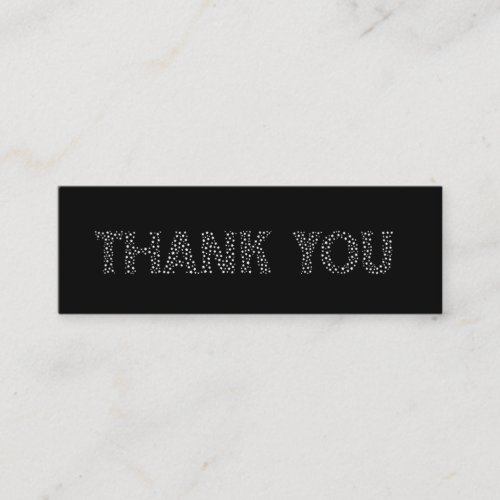 Stars Typography Simple Minimal Thank You Etsy Min Mini Business Card