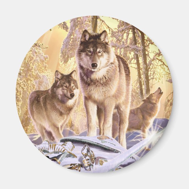 "Stars Under Snow" Magnet (Front)