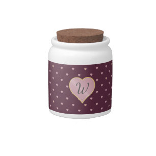 Stars Within Hearts on Port Candy Jar
