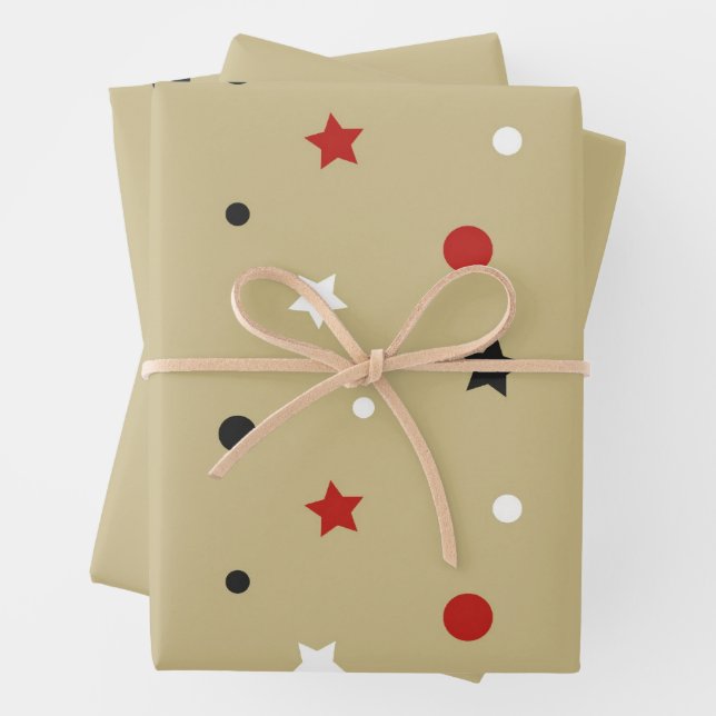 Stars Wrapping Paper Sheets (In situ)