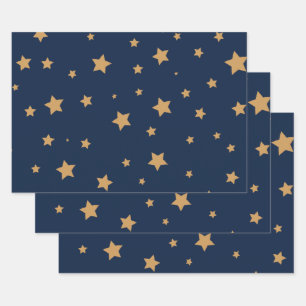 Stars - wrapping paper sheets