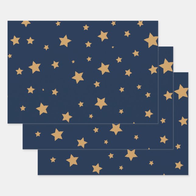 Stars - wrapping paper sheets (Set)