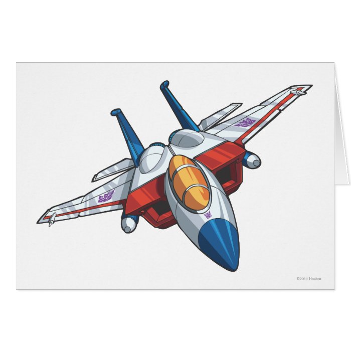 Starscream Jet Mode Greeting Cards