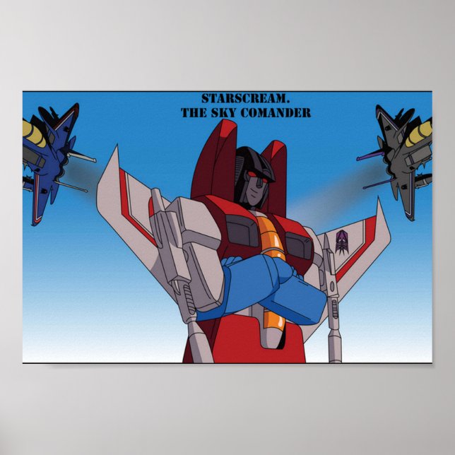 Starscream the Sky Commander Poster (Front)