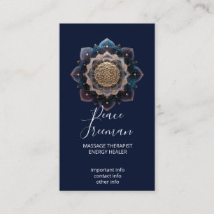 Starseed Geometry Mandala Design Business Card
