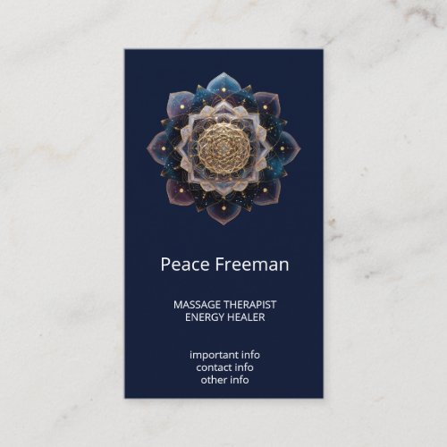 Starseed Geometry | Mandala Design Business Card