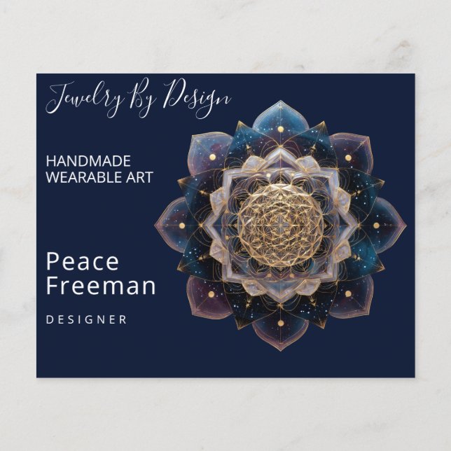 Starseed Geometry | Mandala Design Flyer (Back)