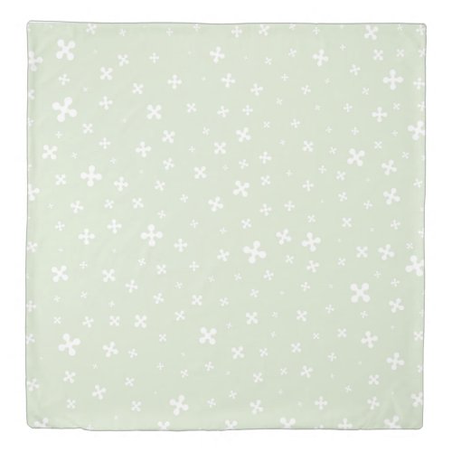 Starseeds on Mint Green  Graphic Pattern  Duvet Cover