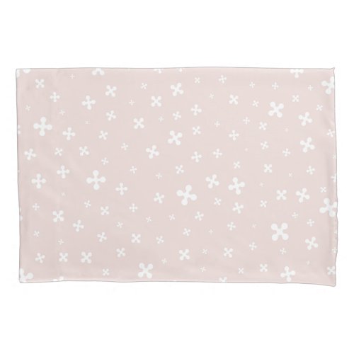 Starseeds on Warm Tan  Organic Graphic Pattern  Pillow Case