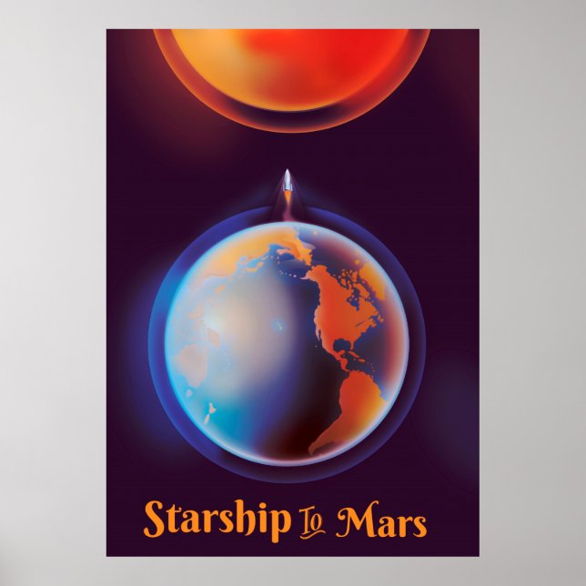 Starship to Mars Poster (Front)