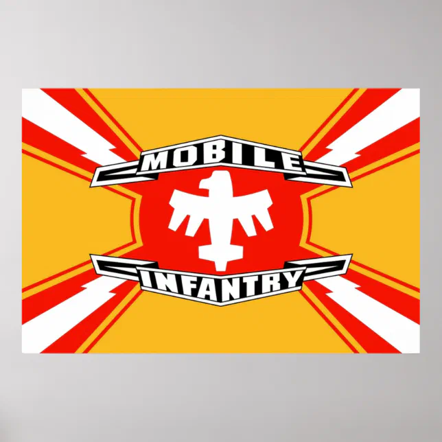 Drapeau Mobile Infantry Starship Troopers 0,9x1,5 M - Polyester, 2 œillets, Pour Déco Man Cave Ou Extérieur