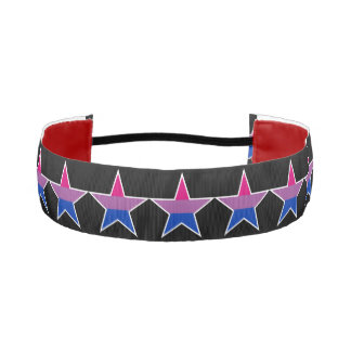 Starspangled Bi Pride Flag Athletic Headband