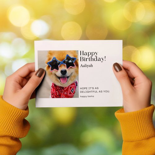 Starstruck Paws Happy Birthday Shiba Inu Card