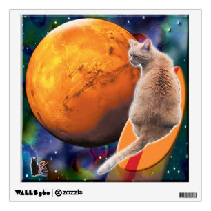 StarSurfer-Cat Chili Pepper Wall Decal