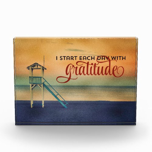 Start Each Day With Gratitude Photo Block