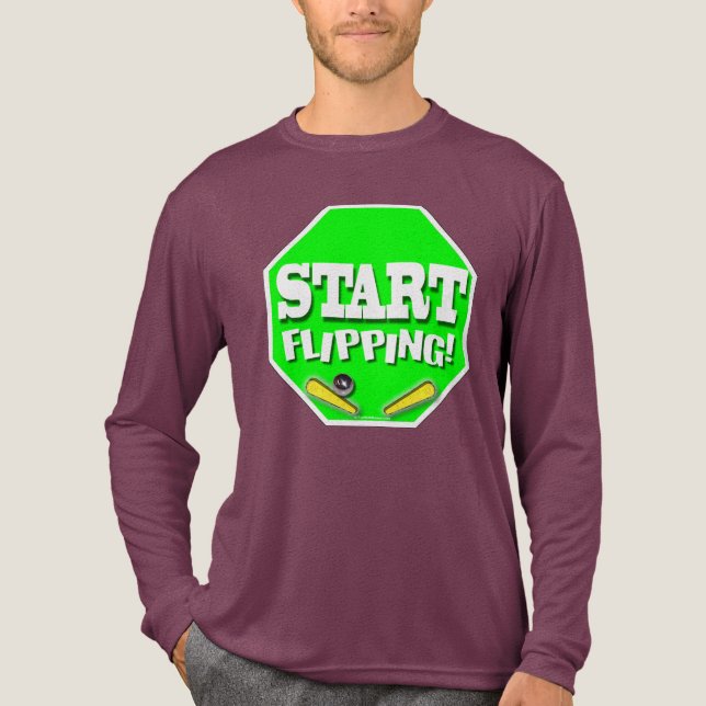 Start Flipping Tri-Blend Shirt (Front)