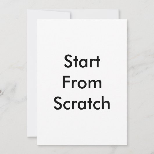 Start From Scratch (Front)