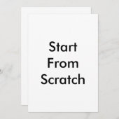 Start From Scratch (Front/Back)