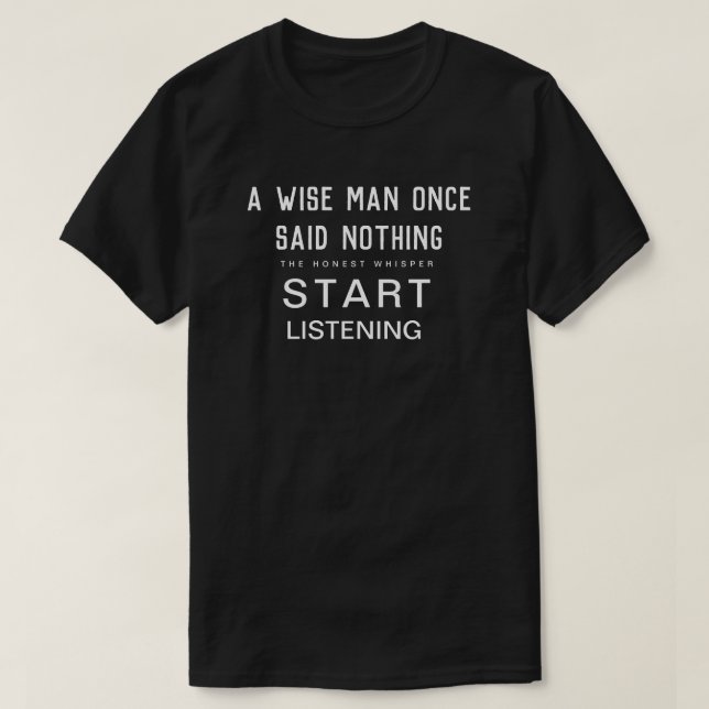 Start Listening (Dark) T-Shirt (Design Front)