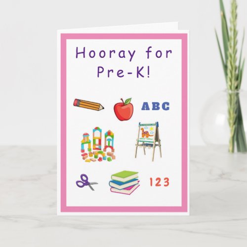 Start of Pre_K Card