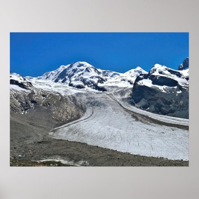 Start of the Gornergrat Glacier Poster (Front)