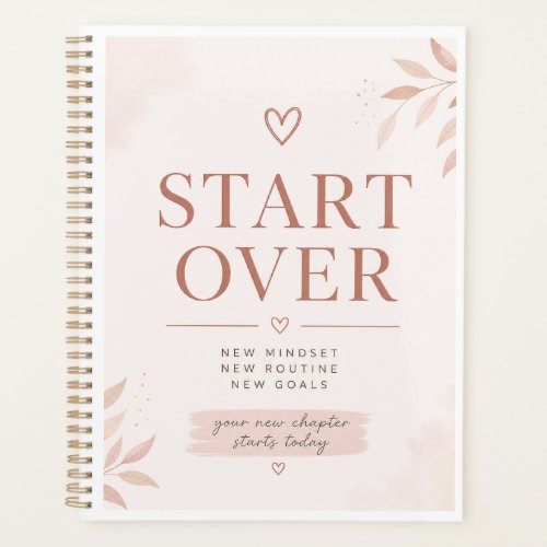 Start Over Planner – Feminine