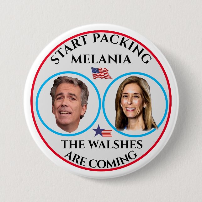 Start Packing Melania Button (Front)