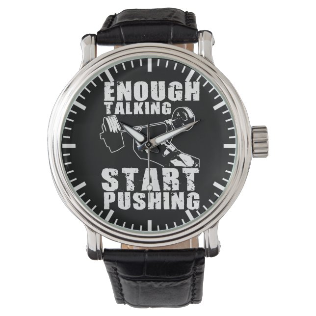 Start Pushing - Bench Press - Workout Motivational Watch (Front)