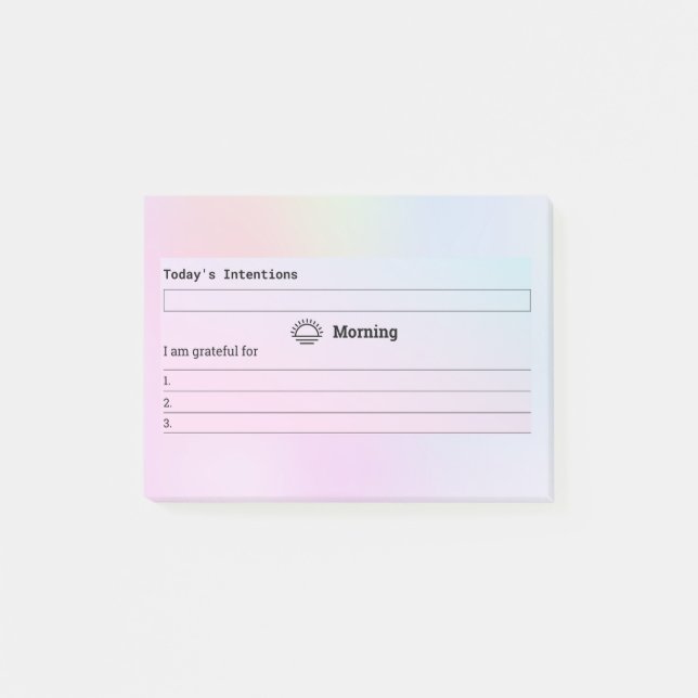 Start the Day with Intentions Post-it Notes (Front)