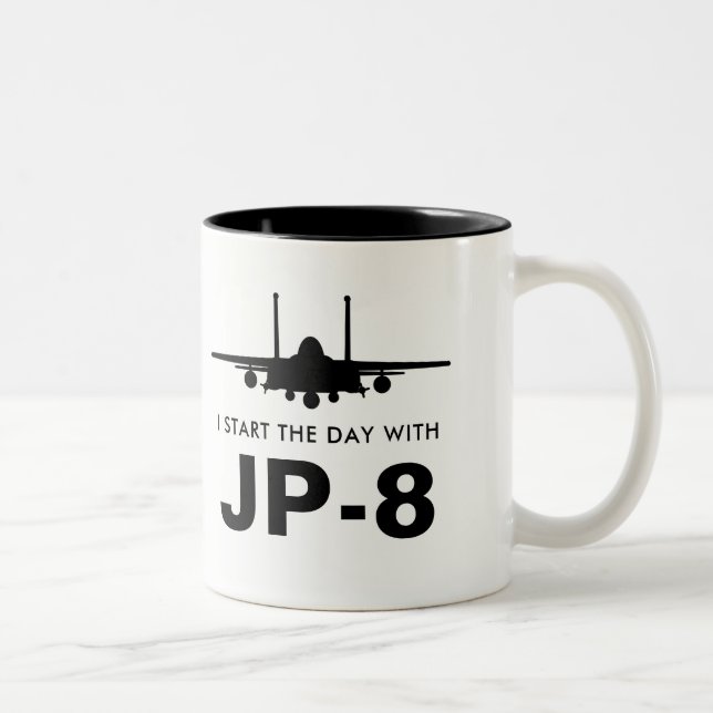 Start the Day with JP-8 Strike Eagle Mug (Right)