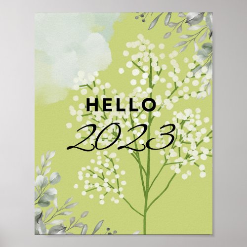Start the New Year Off Right with Hello 2023 Poster