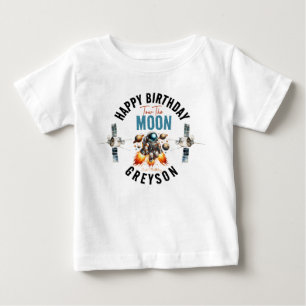  start tow the moon 2nd Birthday Space  Baby T-Shirt