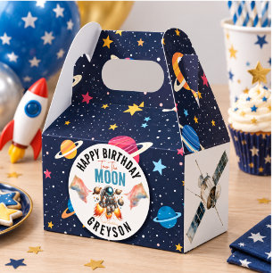 start tow the moon 2nd Birthday Space Favor Boxes