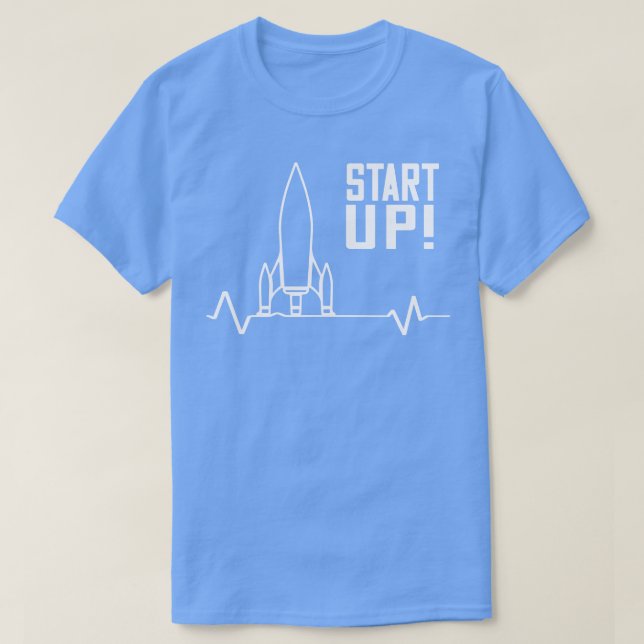 Start Up Rocket Entrepreneur T-Shirt (Design Front)