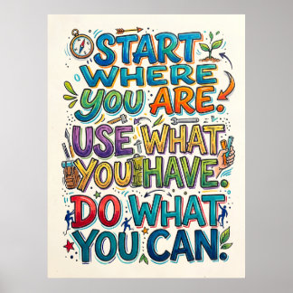 start where you are poster