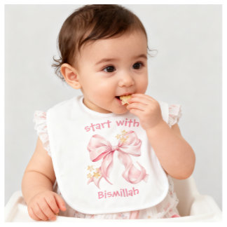 start with Bismillah Baby Bib