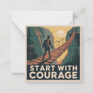 Start With Courage Note Card