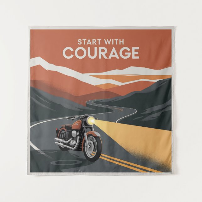 Start With Courage Tapestry (Front)