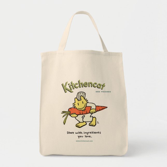 "Start with Ingredients you love" Canvas bag (Front)