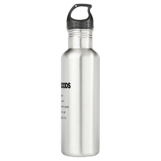 Start your day with a dose of humor! This unique m Stainless Steel Water Bottle