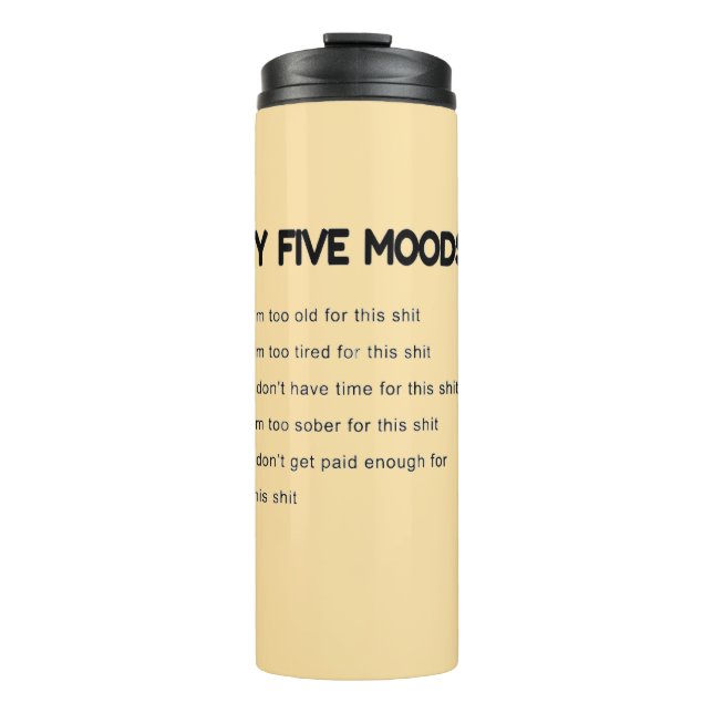 Start your day with a dose of humor! This unique m Thermal Tumbler (Front)