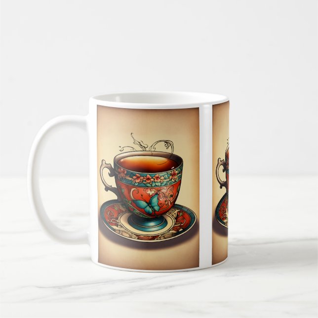 Start your day with a personalized touch! This hig Coffee Mug (Left)
